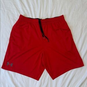 Under Armour Men's Bright Red Sports Shorts